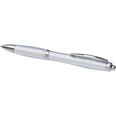 Logotrade liikelahja mainoslahja kuva: Curvy ballpoint pen with frosted barrel and grip