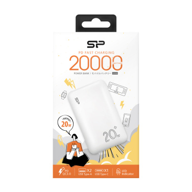 Logo trade mainoslahja ja liikelahja tuotekuva: Virtapankki Silicon Power QS58 20000 mAh