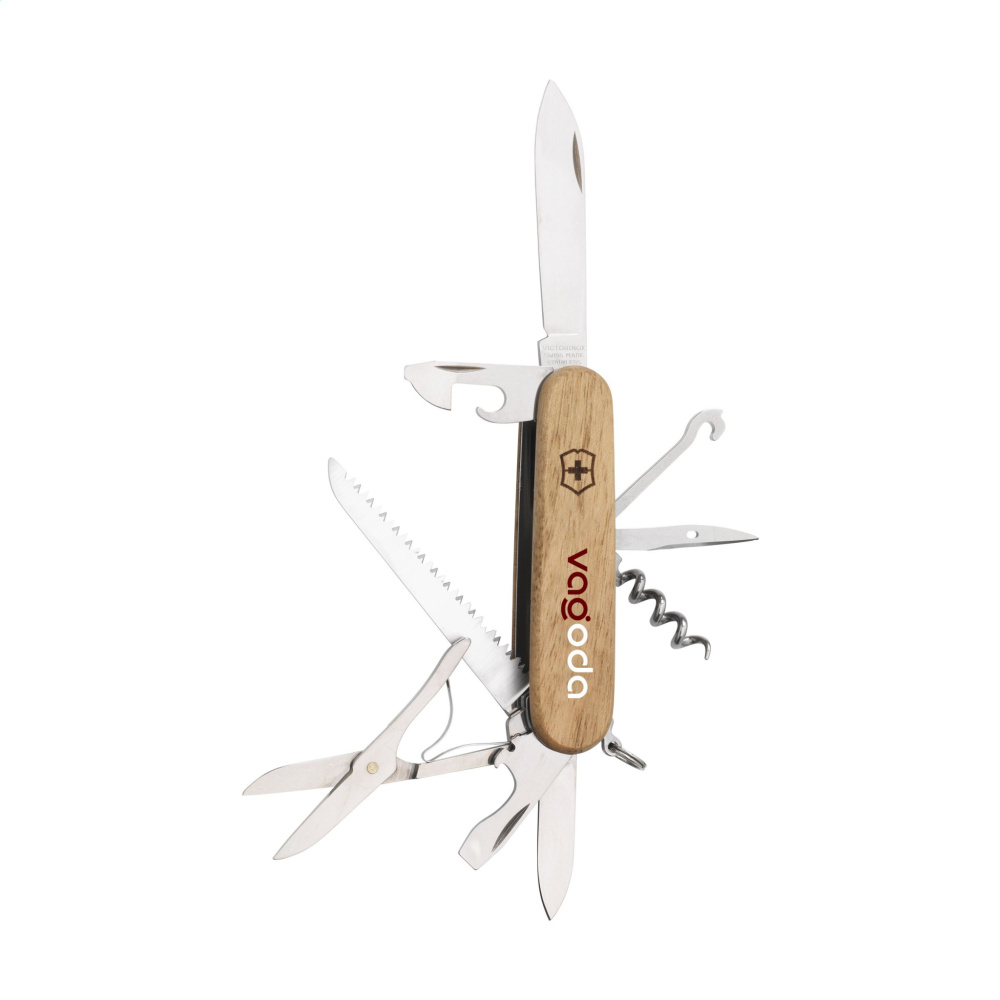 Logo trade liikelahjat mainoslahjat kuva: Victorinox Huntsman Wood taskuveitsi