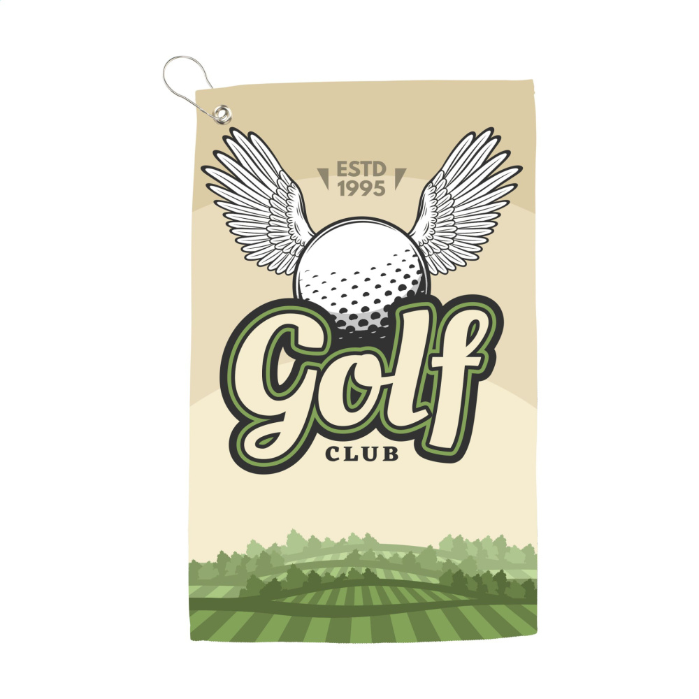 Logo trade liikelahja mainoslahja tuotekuva: Golfpyyhe 400 g/m² 30x50