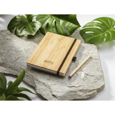 Logotrade liikelahjat mainoslahjat tuotekuva: BambooPlus Paper Notebook A5 - Inkless Pen