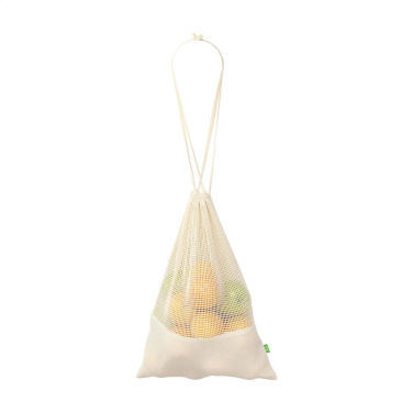 Logotrade liikelahja tuotekuva: Natura Organic GOTS Mesh Bag (120 g/m²) hedelmäpussi