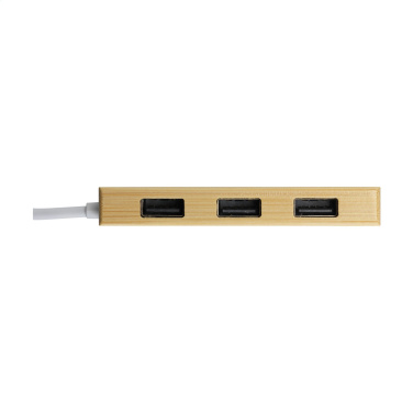 Logo trade liikelahjat mainoslahjat kuva: Bambu USB-keskitin