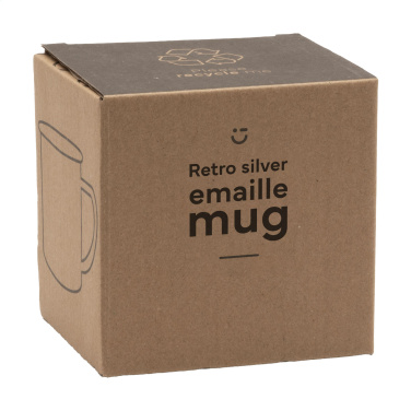 Logo trade liikelahjat mainoslahjat kuva: Retro hopea emalimuki 350 ml