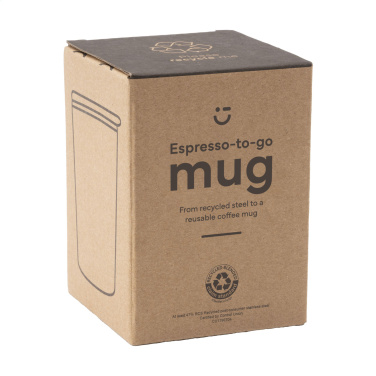 Logo trade mainoslahjat tuotekuva: Espresso-to-Go Muki RCS kierrätettyä terästä 170 ml