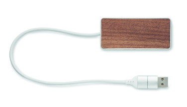 Logotrade mainostuotet kuva: USB-keskitin 4 porttia 27,5 cm