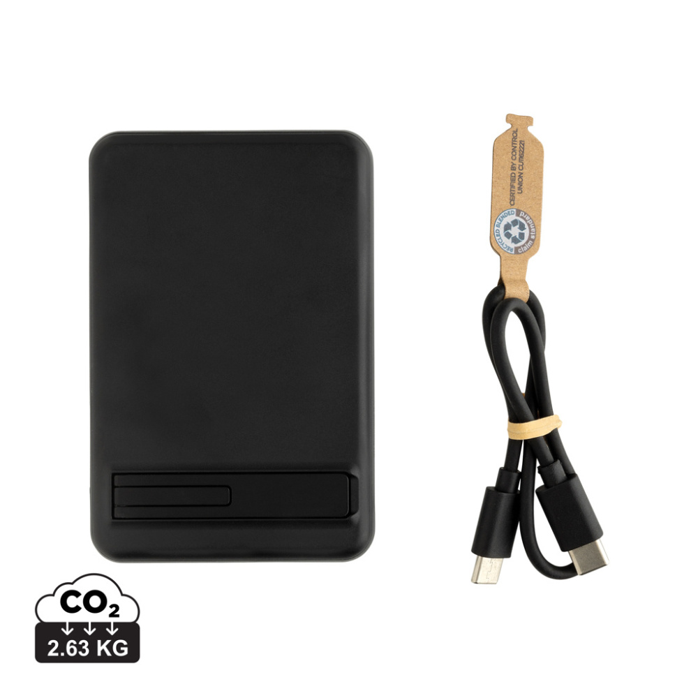 Logotrade mainoslahja ja liikelahja kuva: Zen RCS 5000 mah 5W magneettinen bambu virtalähde
