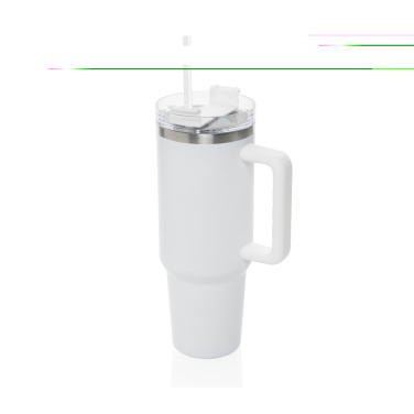 Logotrade mainoslahja tuotekuva: Stadley RCS kierrätysteräksestä valmistettu matkamuki 1200ML