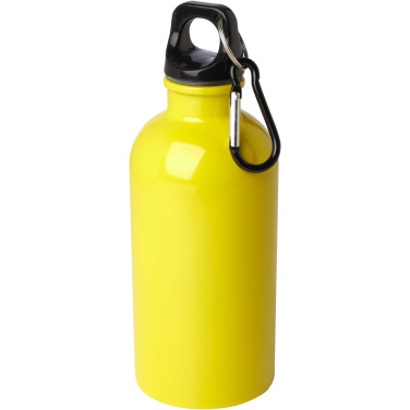 Logotrade mainostuotet kuva: Oregon 400 ml:n RCS-sertifioitu, yksiseinämäinen, ruostumattomasta teräksestä valmistettu vesipullo jousihaalla