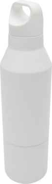 Logo trade liikelahjat tuotekuva: Odessy 600 ml:n RCS-sertifioitu kierrätetystä ruostumattomasta teräksestä tehty termospullo 300 ml:n kupilla