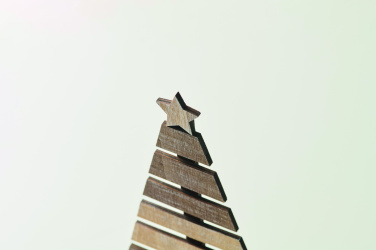 Logo trade mainoslahja ja liikelahja tuotekuva: Puinen joulukuusi