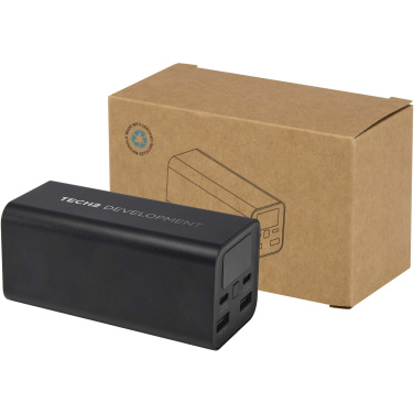 Logotrade mainoslahjat ja liikelahjat tuotekuva: Acamar 20 000 mAh:n ja 70 W:n kannettavan tietokoneen varavirtalähde kierrätetystä alumiinista