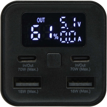 Logotrade liikelahjat kuva: Acamar 20 000 mAh:n ja 70 W:n kannettavan tietokoneen varavirtalähde kierrätetystä alumiinista