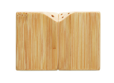 Logo trade mainostuotet tuotekuva: Bambu suola & pippurisetti