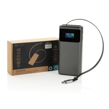 Logo trade mainoslahjat tuotekuva: Quantum RCS PD45W nopea 10 000 mAh -varavirtalähde näytöllä