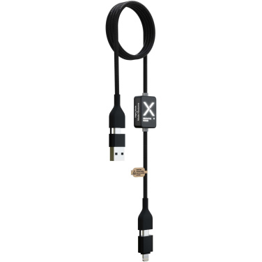 Logotrade mainostuotet kuva: SCX.design C32 latauskaapeli, jossa on valaistu logo ja kytkin valolle, 60 W