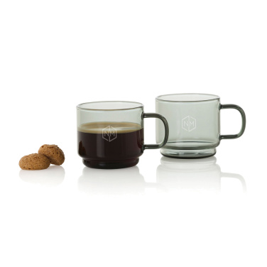 Logotrade mainostuote tuotekuva: AdHoc Impact -espressokupit 70 ml, 2 kpl:n sarja