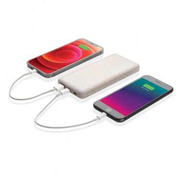 Logotrade reklaminės dovanos nuotrauka: 10 000 mah kviečių šiaudų maitinimo blokas