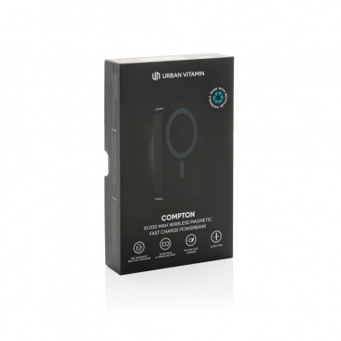 Logotrade reklaminės dovanos nuotrauka: Urban Vitamin Compton RCS plastiko/alu 10 000 mah maitinimo blokas