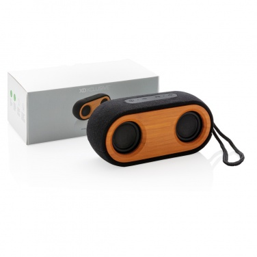Logotrade firminės dovanos nuotrauka: Bamboo X dvigubas garsiakalbis