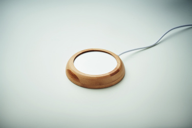 Logotrade reklaminiai produktai nuotrauka: Bambukinis puodelių šildytuvas su USB