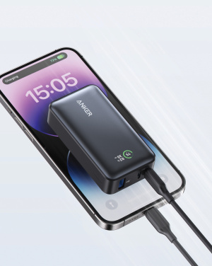 Logotrade reklaminiai produktai nuotrauka: „Anker PowerBank“ – 10 000 mAh ir 30 W talpos nešiojama baterija