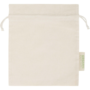 Logotrade firminės dovanos nuotrauka: Odisha 140 g/m² OCS ekologiškas dovanų maišelis - 30 x 25 cm