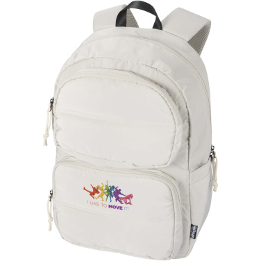 Logotrade reklaminiai produktai nuotrauka: „Puffer 15.6“ GRS perdirbto nešiojamojo kompiuterio kuprinė, 18 l