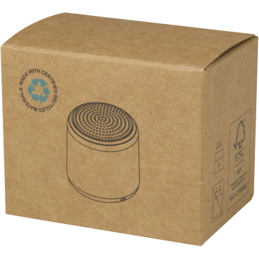 Logotrade verslo dovanos nuotrauka: „Velkis“ 3 W perdirbto plastiko belaidis „Bluetooth®“ garsiakalbis