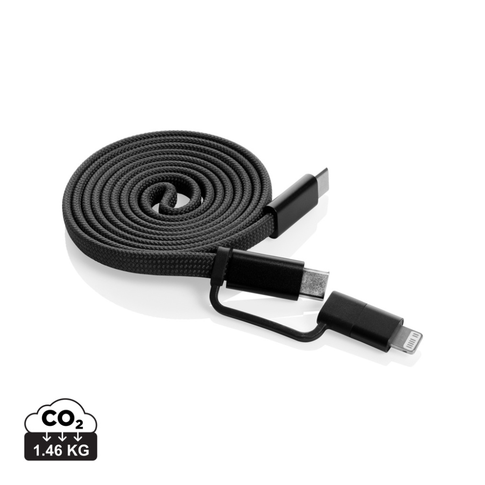 Logotrade firminės dovanos nuotrauka: „Arc RCS“ perdirbtas itin plonas 60 W 2 viename magnetinis laidas