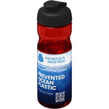 Logotrade reklaminiai produktai nuotrauka: H2O Active® Eco Base 650 ml sportinis buteliukas su atverčiamu dangteliu