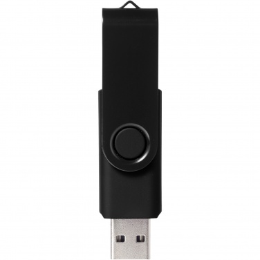 Logotrade logo dāvanas foto: Pagriežams metālisks 4 GB USB zibatmiņas disks