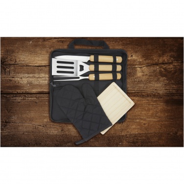 Logotrade ziemassvētku dāvanas foto: Gratar 5-daļīgs BBQ komplekts