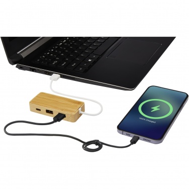 Logotrade ziemassvētku dāvanas foto: Tapas bambusa USB centrmezgls