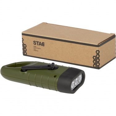 Logotrade logo dāvanas foto: Helios pārstrādāta plastmasas saules dinamo lukturītis ar karabīni