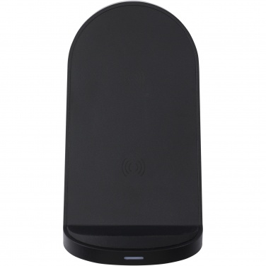 Logotrade korporatīvās dāvanas foto: Loop 15W divu spoļu RCS otrreizēji pārstrādātas plastmasas bezvadu uzlādes statīvs