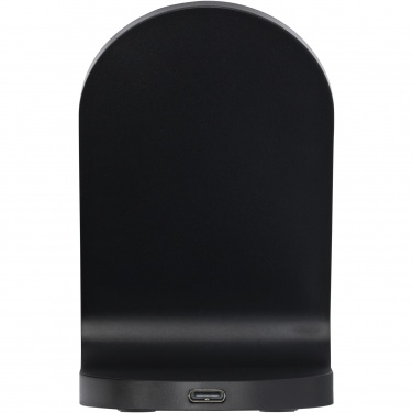 Logotrade Ideja dāvanas foto: Loop 15W divu spoļu RCS otrreizēji pārstrādātas plastmasas bezvadu uzlādes statīvs