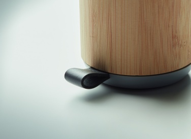 Logotrade dāvanas foto: 5.3 bezvadu bambusa skaļrunis