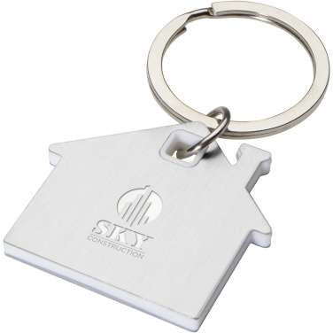 Logotrade dāvanas foto: Nook mājas formas atslēgu piekariņš