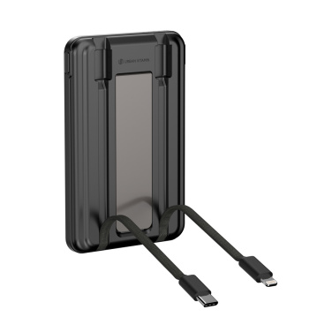 Logotrade biznesa dāvanas foto: Urban Vitamin Redwood 5in1 5000mah 20W PD magnētiskā jaudas banka