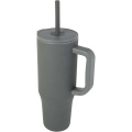 Brady 900 ml RCS sertificēta izolēta glāze ar silikona salmiņu, Pelēks