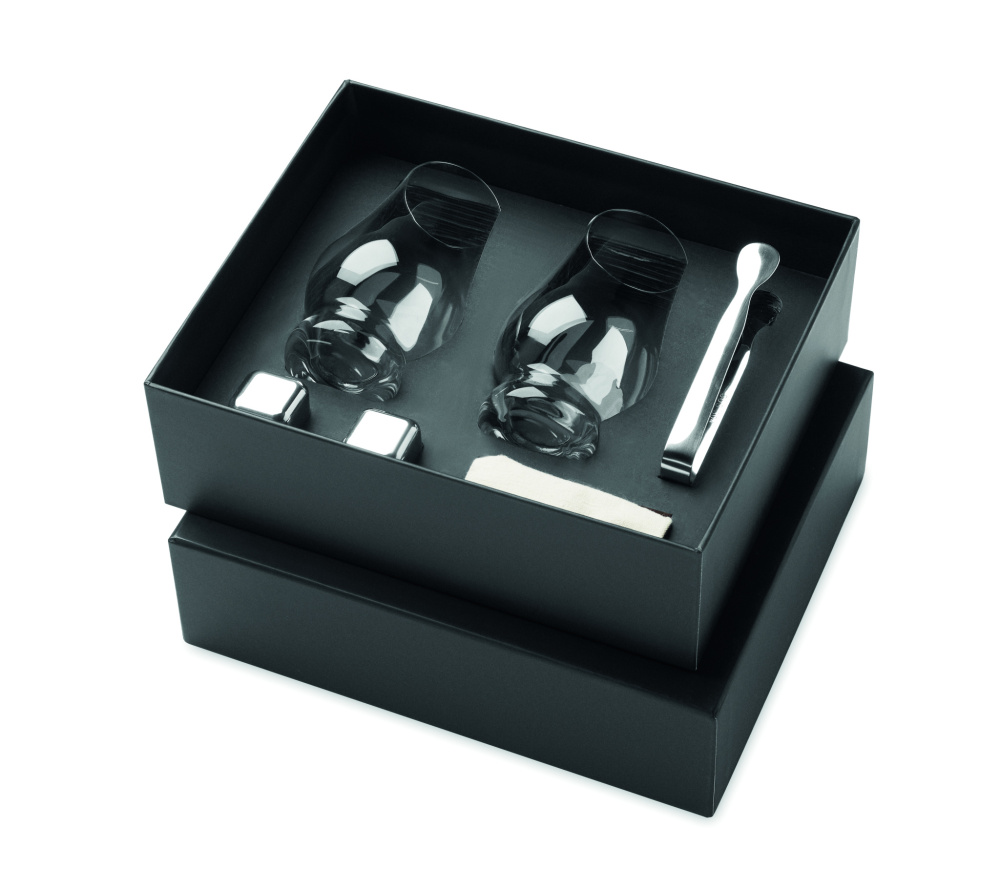 Logotrade korporatīvās dāvanas foto: Viskija degustācijas glāžu komplekts