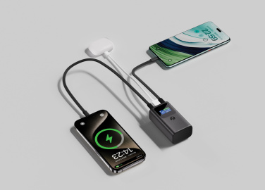 Logotrade biznesa dāvanas foto: Urban Vitamin Campbell 55W 10.000mAh kabatas izmēra power bank