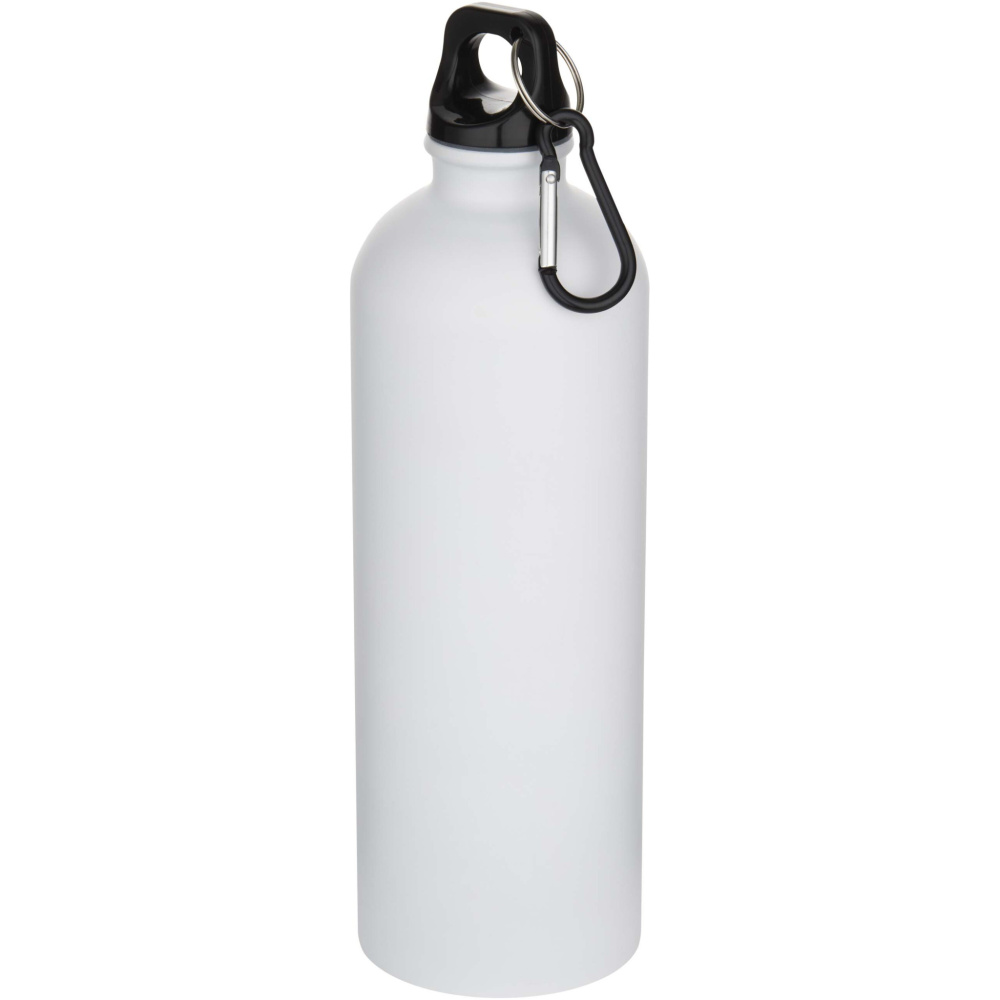 Logotrade logo dāvanas foto: Oregon 750 ml matēta RCS pārstrādāta vienas sienas nerūsējošā tērauda ūdens pudele ar karabīni