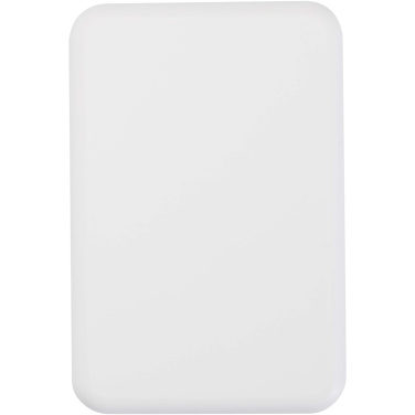 Logotrade ziemassvētku dāvanas foto: Acrab 5000 mAh 15 W magnētiskā bezvadu pārnēsājamā uzlādes ierīce ar 20 W strāvas padevi - izgatavota no pārstrādātas plastmasas