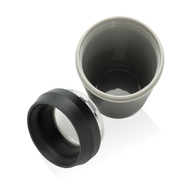 Logotrade ziemassvētku dāvanas foto: Topl pārstrādātas plastmasas līdzņemšanas glāze ar patentētu 360 grādu vāku, 354 ml