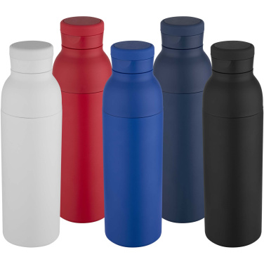 Logotrade dāvanas foto: Illuminate 650 ml RCS pārstrādāta nerūsējošā tērauda dubultsienu izolēta ūdens pudele