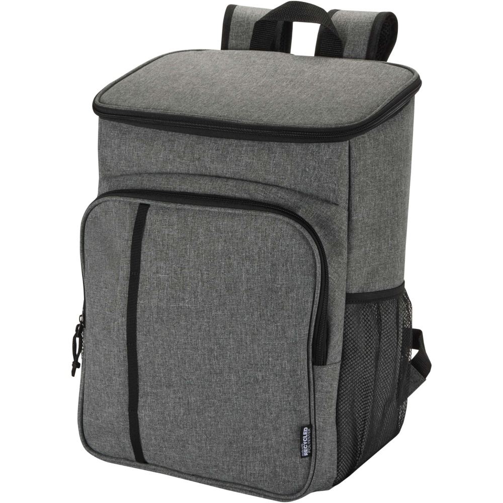 Logotrade dāvanas foto: Tundra GRS piknika dzesētāja mugursoma no pārstrādāta materiāla ar galda piederumu komplektu 20L