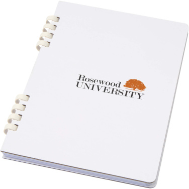 Logotrade dāvanas foto: Fil A5 cieto vāku RCS pārstrādāta spirālveida piezīmju grāmatiņa