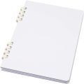 Fil A5 cieto vāku RCS pārstrādāta spirālveida piezīmju grāmatiņa, Balts
